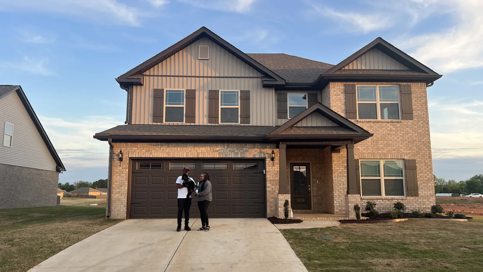 A new-construction home in North Alabama